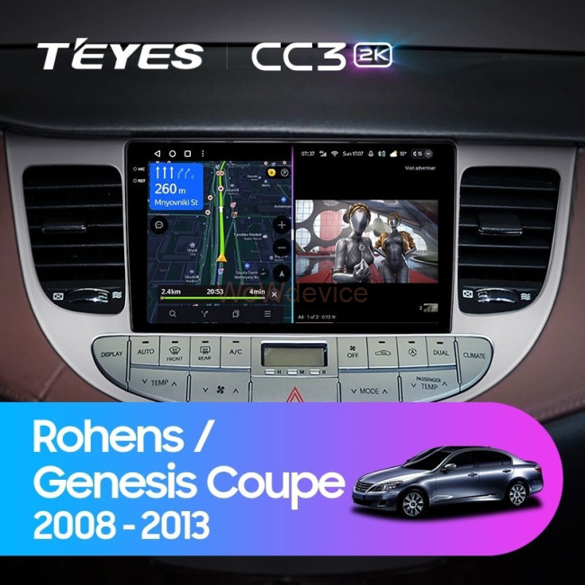 Штатная магнитола Teyes CC3 2K 4/32 Hyundai Rohens Genesis (2008-2013) F1 Штатная магнитола Teyes CC3 2K 4/32 Hyundai Rohens Genesis (2008-2013) F1