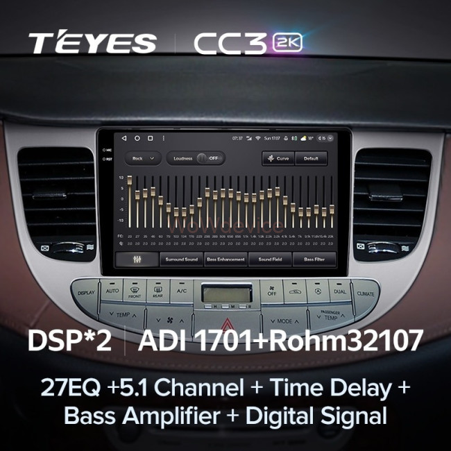 Штатная магнитола Teyes CC3 2K 4/32 Hyundai Rohens Genesis (2008-2013) F1 Штатная магнитола Teyes CC3 2K 4/32 Hyundai Rohens Genesis (2008-2013) F1