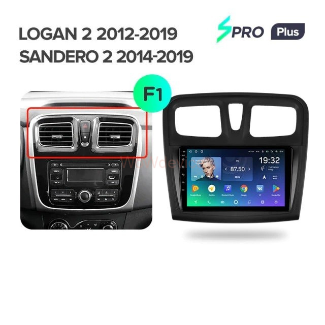 Штатная магнитола Teyes SPRO Plus 4/64 Renault Logan 2 (2012-2019) F2