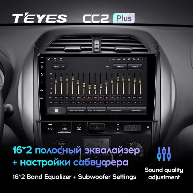 Штатная магнитола Teyes CC2 Plus 4/64 Toyota RAV4 2 CA20 CA20W XA20 (2003-2005) F4