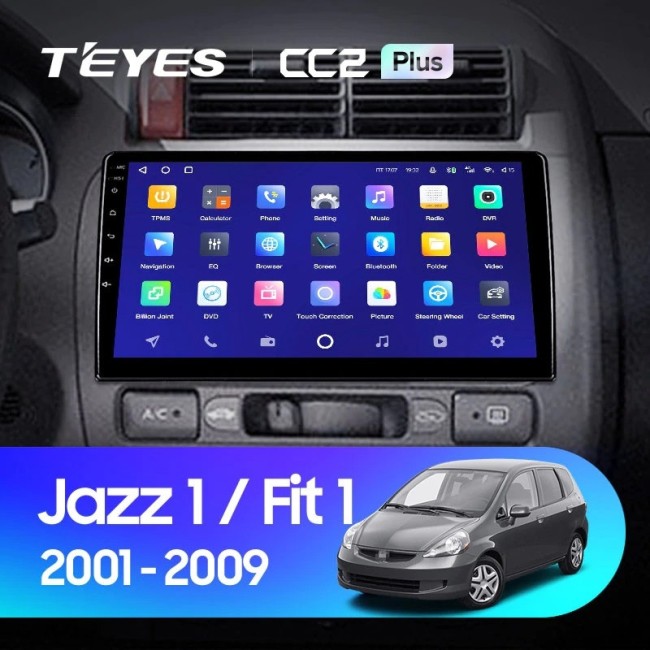 Штатная магнитола Teyes CC2L Plus 1/16 Honda Fit 1 (2001-2009)