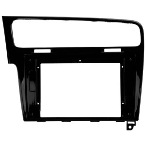 Рамка магнитолы 10.2" (цв.Глянцевый Черный) для VOLKSWAGEN Golf 7 2012+ Левый руль