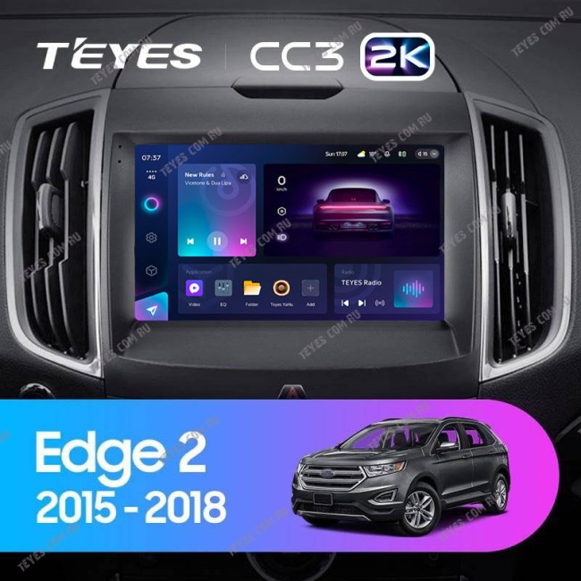 Штатная магнитола Teyes CC3 2K 6/128 Ford Edge 2 (2015-2018) F2