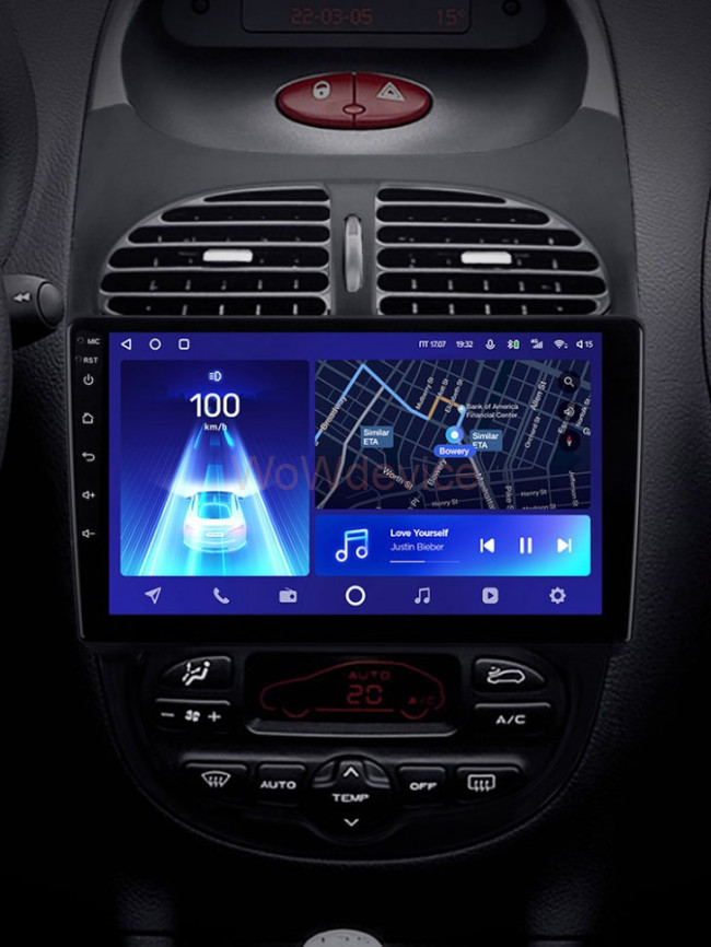 Штатная магнитола Teyes CC2 Plus 3/32 Peugeot 206 (1998-2012)