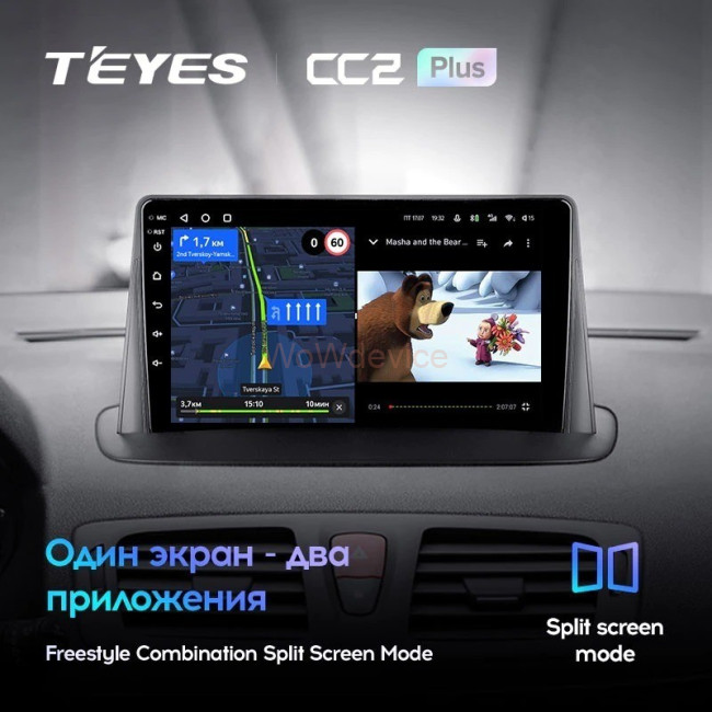 Штатная магнитола Teyes CC2L Plus 2/32 Renault Megane 3 (2008-2014)