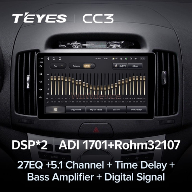Штатная магнитола Teyes CC3 3/32 Hyundai Elantra 4 HD (2006-2012)