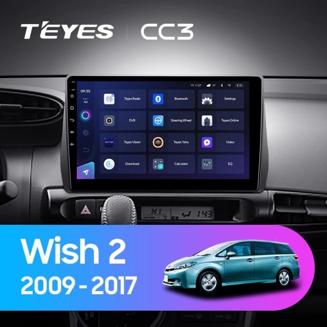 Штатная магнитола Teyes CC3 4/64 Toyota Wish 2 XE20 (2009-2017)