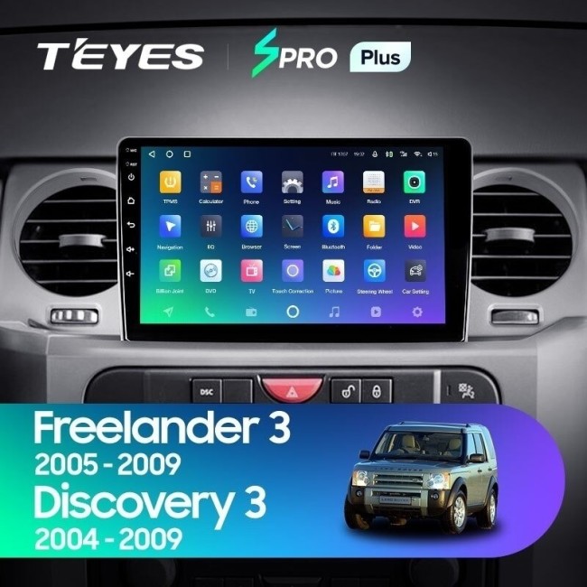 Штатная магнитола Teyes SPRO Plus 6/128 Land Rover Freelander 3 (2005-2009)