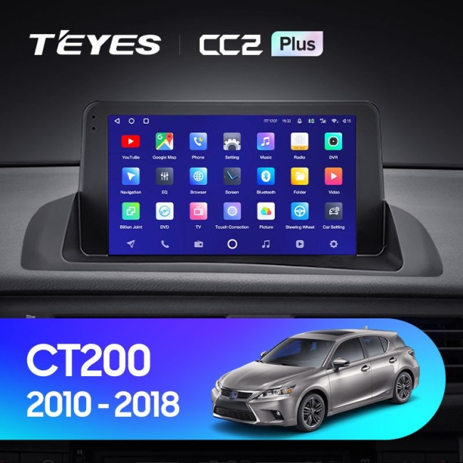 Штатная магнитола Teyes CC2 Plus 4/64 Lexus CT CT200 CT200h (2010-2018)