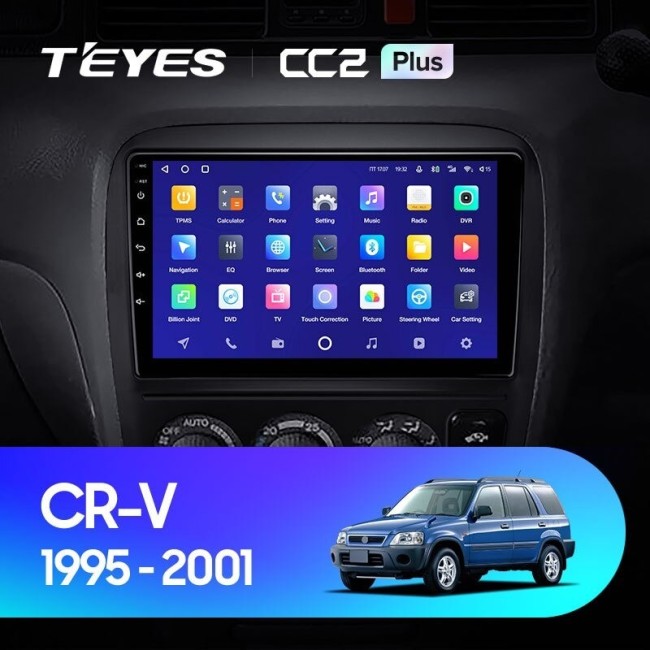 Штатная магнитола Teyes CC2 Plus 6/128 Honda CR-V (1995-2001)
