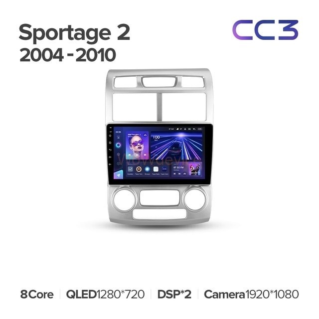 Штатная магнитола Teyes CC3 360 6/128 Kia Sportage 2 (2004-2010)