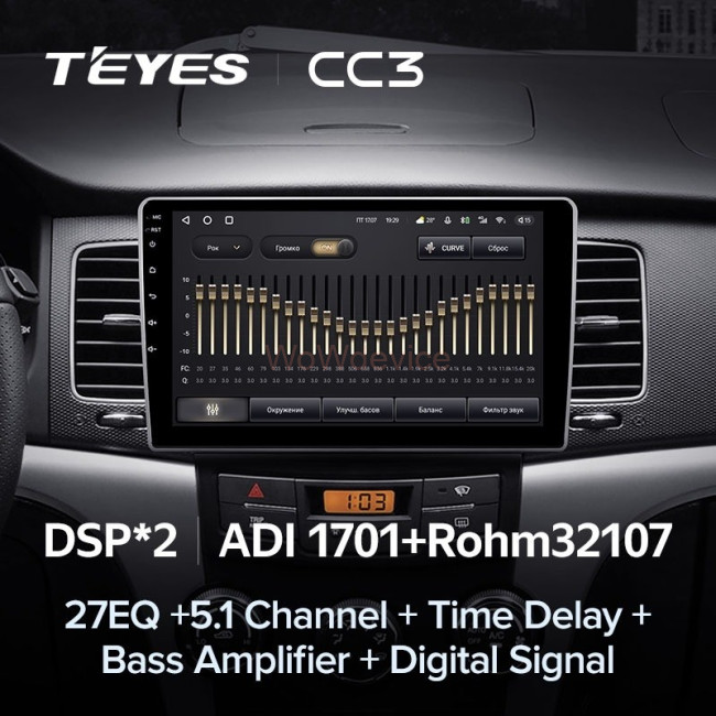 Штатная магнитола Teyes CC3 360 6/128 Ssang Yong Actyon (2010-2013)