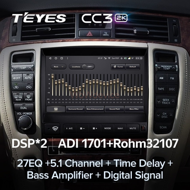 Штатная магнитола Teyes CC3 2K 360 6/128 Toyota Crown 12 S180 (1999-2008)