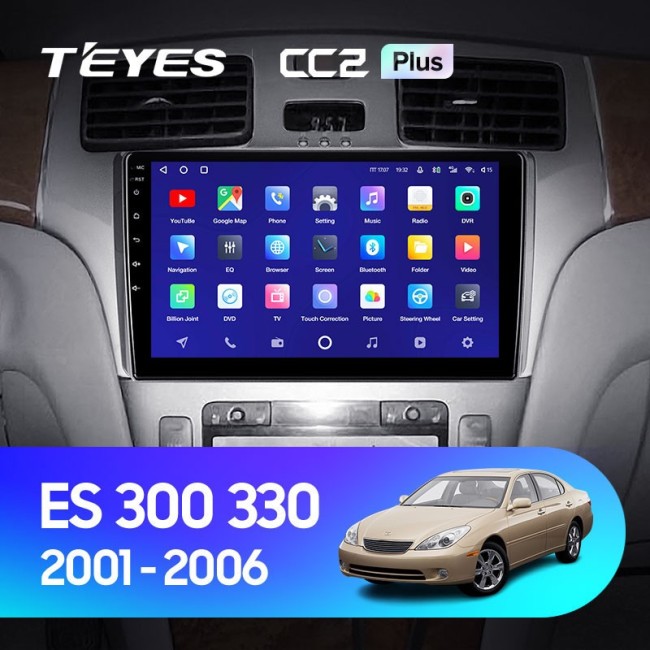 Штатная магнитола Teyes CC2 Plus 4/64 Lexus ES250 ES300 ES330 (2001-2006)