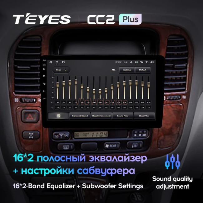 Штатная магнитола Teyes CC2L Plus 1/16 Lexus LX470 J100 (1998-2003) Штатная магнитола Teyes CC2L Plus 1/16 Lexus LX470 J100 (1998-2003)