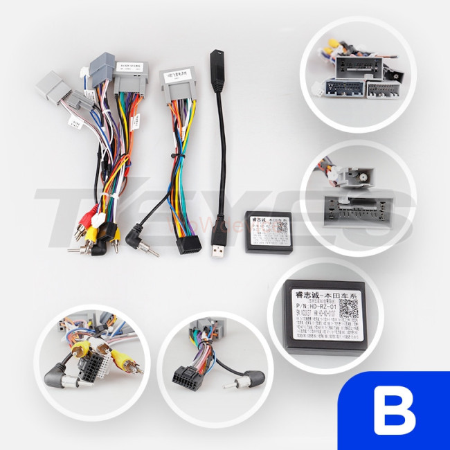 Установочный комплект Teyes для Honda Fit 3 GP GK (2013-2020) Правый руль Тип-В