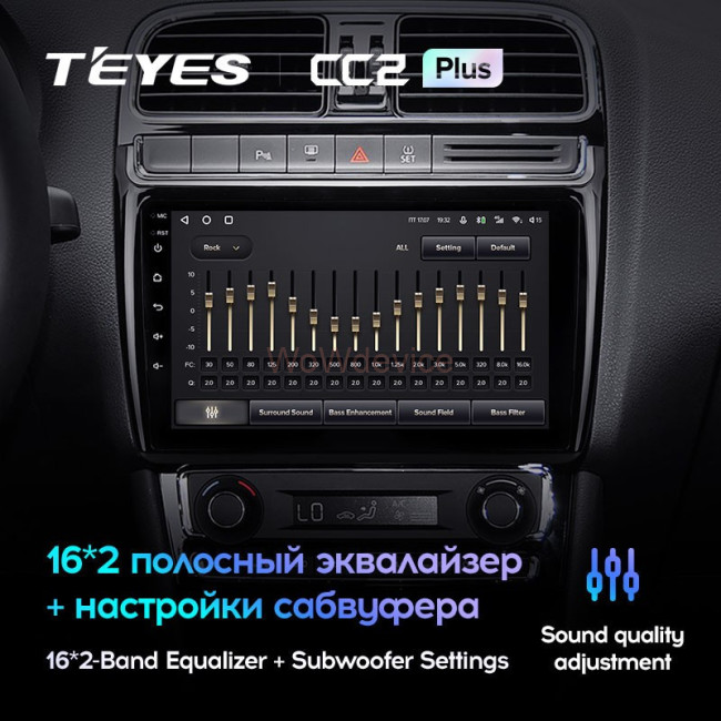 Штатная магнитола Teyes CC2L Plus 2/32 Volkswagen Polo 5 (2008-2020)