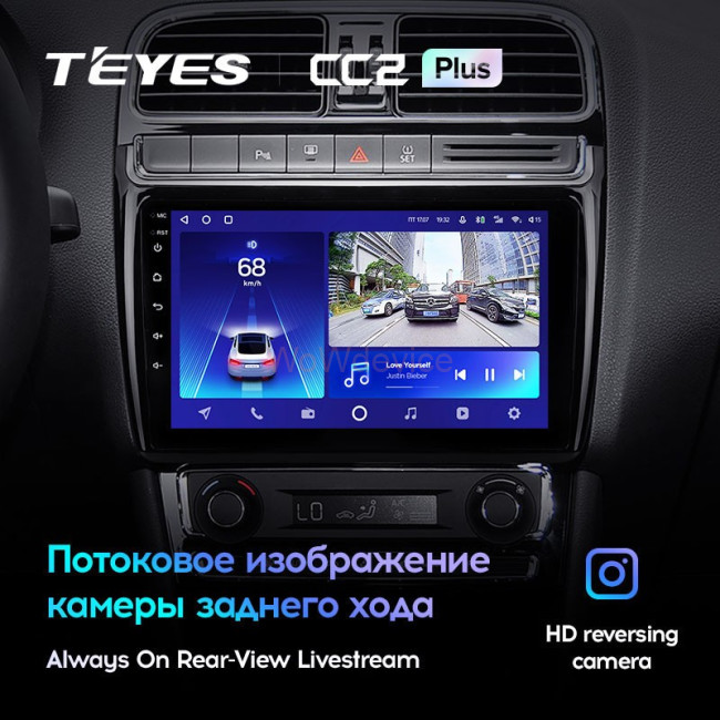 Штатная магнитола Teyes CC2L Plus 2/32 Volkswagen Polo 5 (2008-2020)