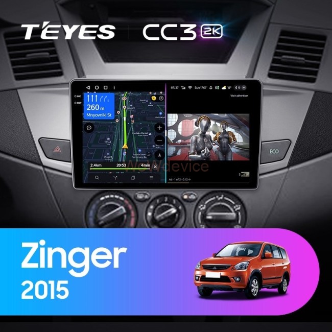 Штатная магнитола Teyes CC3 2K 4/64 Mitsubishi Zinger 2015+