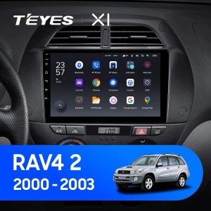 Штатная магнитола Teyes X1 4G 2/32 Toyota RAV4 2 CA20 (2000-2003)