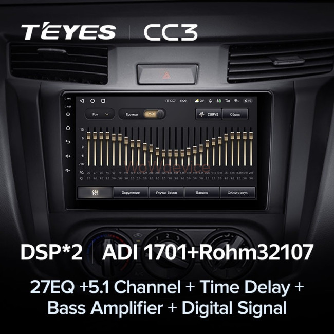 Штатная магнитола Teyes CC3 4/32 Nissan Navara D23 IV (2014-2021) Тип-А