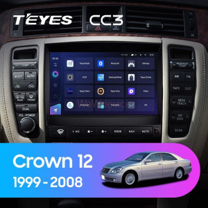 Штатная магнитола Teyes CC3 360 6/128 Toyota Crown 12 S180 (1999-2008)