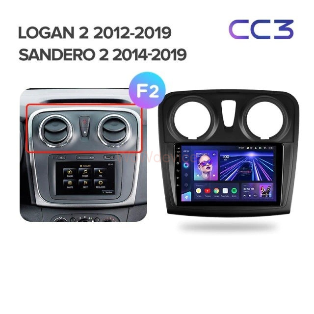 Штатная магнитола Teyes CC3 4/64 Renault Logan 2 (2012-2019) F2 Штатная магнитола Teyes CC3 4/64 Renault Logan 2 (2012-2019) F2