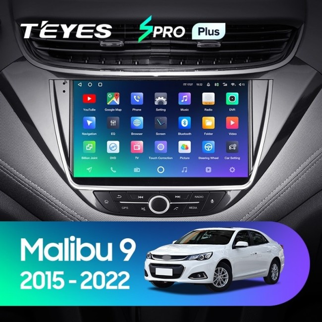 Штатная магнитола Teyes SPRO Plus 3/32 Chevrolet Malibu 9 (2015-2023) F2
