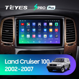 Штатная магнитола Teyes SPRO Plus 4/64 Toyota Land Cruiser LC 100 (2002-2007) Тип-A