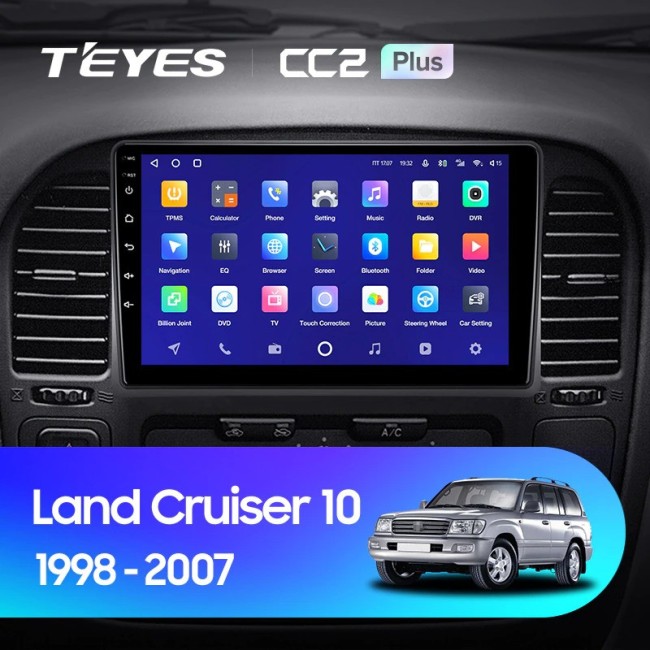 Штатная магнитола Teyes CC2 Plus 6/128 Toyota Land Cruiser 10 J100 100 (1998-2007)