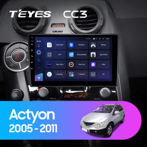 Штатная магнитола Teyes CC3 360 6/128 SsangYong Actyon C100 (2005-2011)