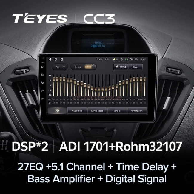 Штатная магнитола Teyes CC3 3/32 Ford Transit (2012-2021) Штатная магнитола Teyes CC3 3/32 Ford Transit (2012-2021)