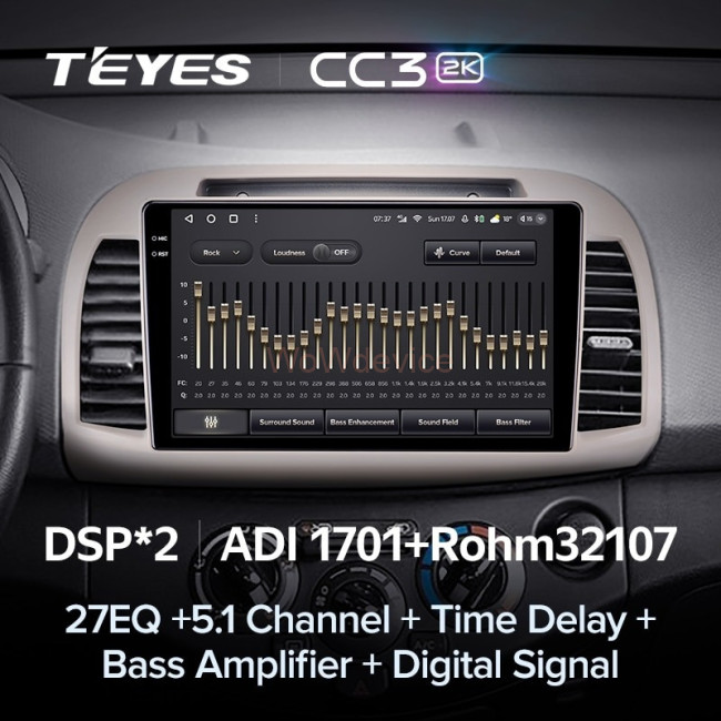 Штатная магнитола Teyes CC3 2K 4/64 Nissan March 3 K12 (2002-2010)