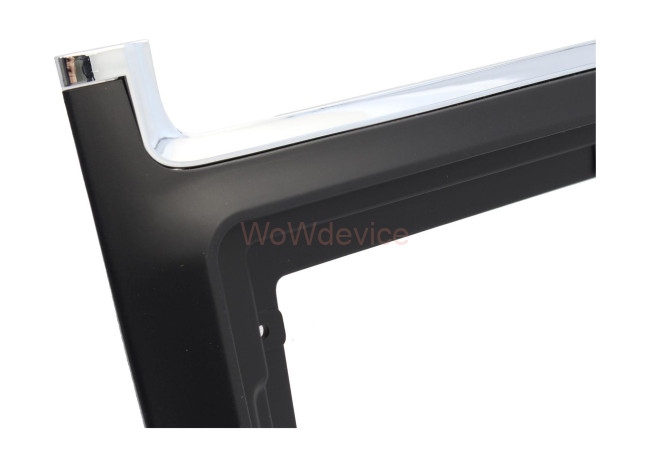 Рамка магнитолы 9.0" (цв.Черный и Серебристый) для VOLKSWAGEN Polo 2009+ Рамка магнитолы 9.0" (цв.Черный и Серебристый) для VOLKSWAGEN Polo 2009+