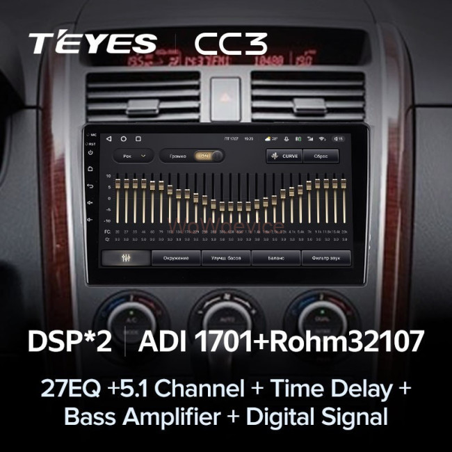 Штатная магнитола Teyes CC3 360 6/128 Mazda CX-9 TB (2006-2016)