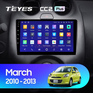 Штатная магнитола Teyes CC2 Plus 4/64 Nissan March K13 (2010-2013)