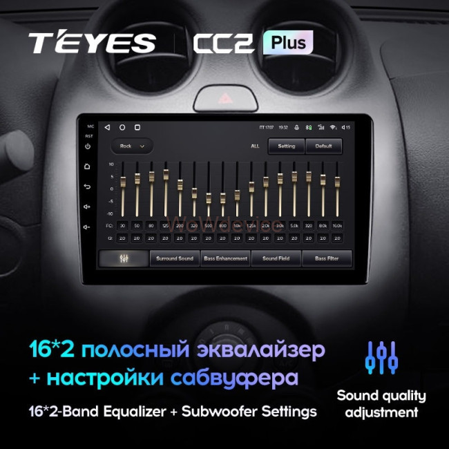 Штатная магнитола Teyes CC2 Plus 4/64 Nissan March K13 (2010-2013)
