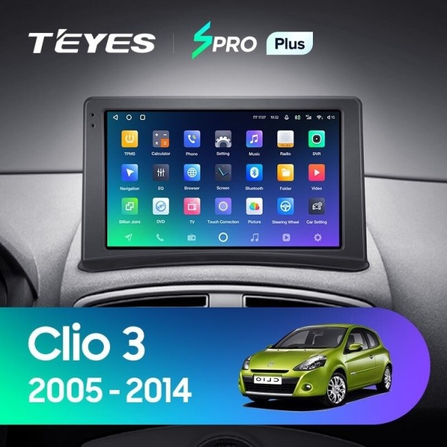 Штатная магнитола Teyes SPRO Plus 3/32 Renault Clio 3 (2005-2014)