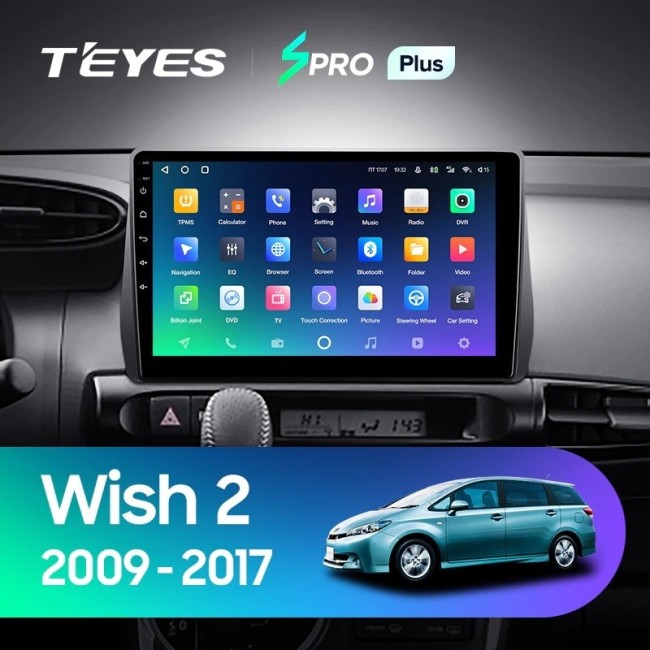Штатная магнитола Teyes SPRO Plus 6/128 Toyota Wish 2 XE20 (2009-2017)