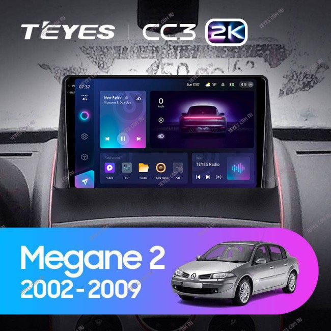 Штатная магнитола Teyes CC3 2K 3/32 Renault Megane 2 (2002-2009)