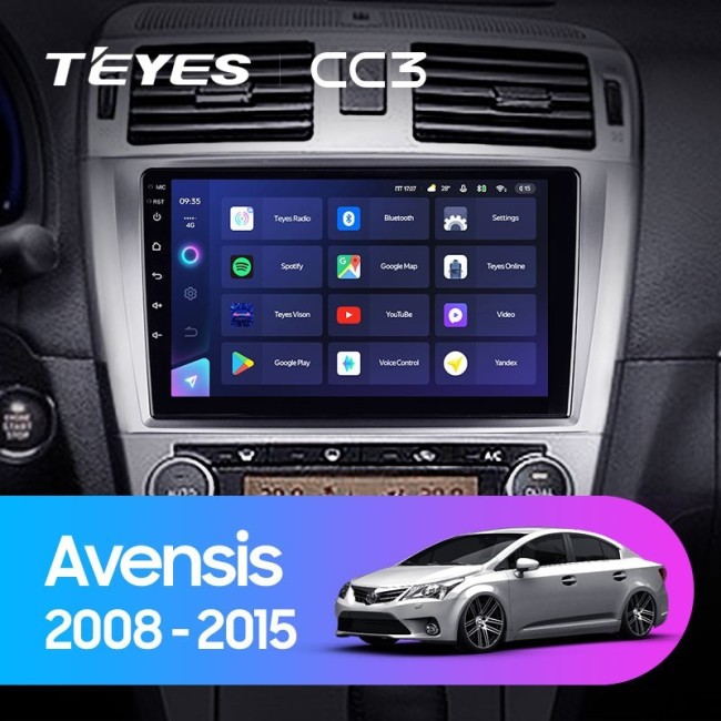 Штатная магнитола Teyes CC3 3/32 Toyota Avensis 3 (2008-2015)