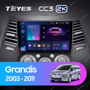 Штатная магнитола Teyes CC3 2K 360 6/128 Mitsubishi Grandis 1 (2003-2011) F2