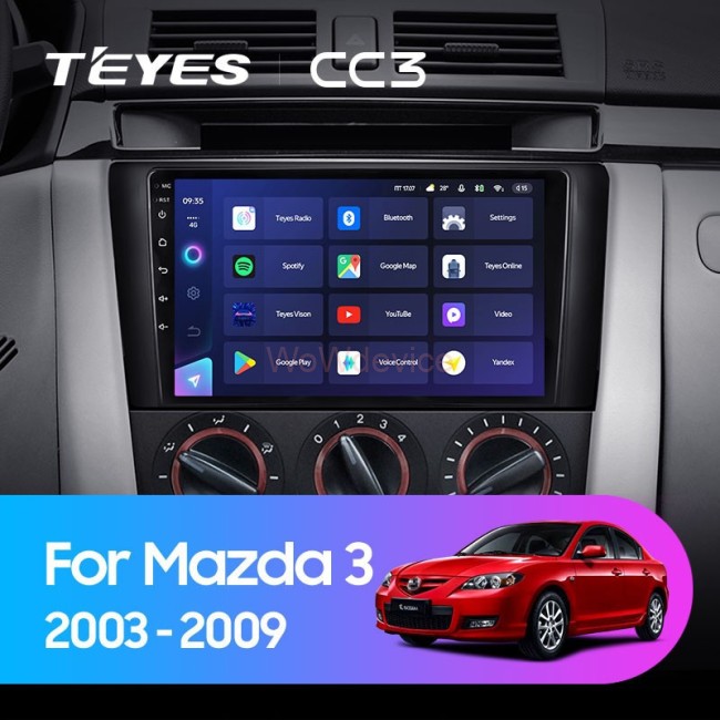 Штатная магнитола Teyes CC3L 4/32 Mazda 3 1 BK (2003-2009)