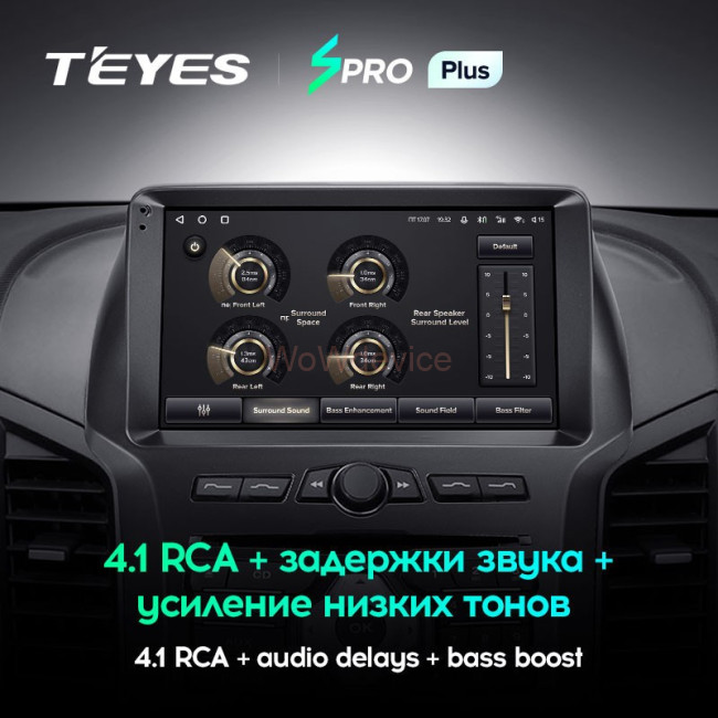 Штатная магнитола Teyes SPRO Plus 6/128 Ford Ranger 3 (2011-2015)