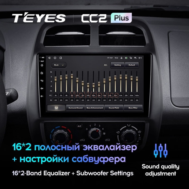 Штатная магнитола Teyes CC2 Plus 4/32 Renault KWID (2015-2019)