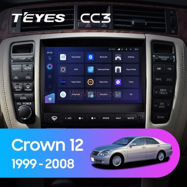 Штатная магнитола Teyes CC3L 4/32 Toyota Crown 12 S180 (1999-2008)