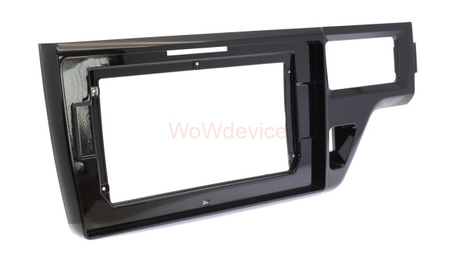 Рамка магнитолы 10.2" (цв.Глянцевый Черный) для HONDA StepWGN 2015+ Правый руль