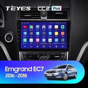 Штатная магнитола Teyes CC2 Plus 4/64 Geely Emgrand EC7 (2016-2018)