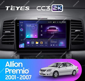 Штатная магнитола Teyes CC3 2K 4/64 Toyota Allion (2001-2007)