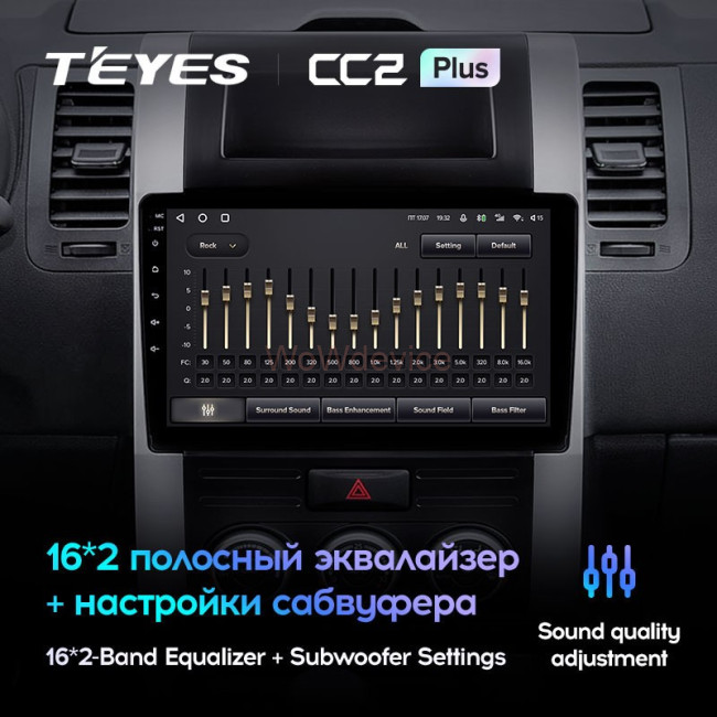 Штатная магнитола Teyes CC2L Plus 1/16 Nissan X-Trail T31 (2007-2015)